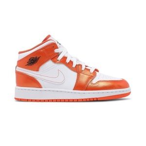 Air Jordan 1 Mid SE (GS) Electro Orange